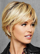 Textured Fringe Bob Wig Color R2 EBONY - Hairdo Wigs 6.75" Short Side Sweeping Chin Length Tru2Life Heat Friendly Synthetic Textured Layers HairDo