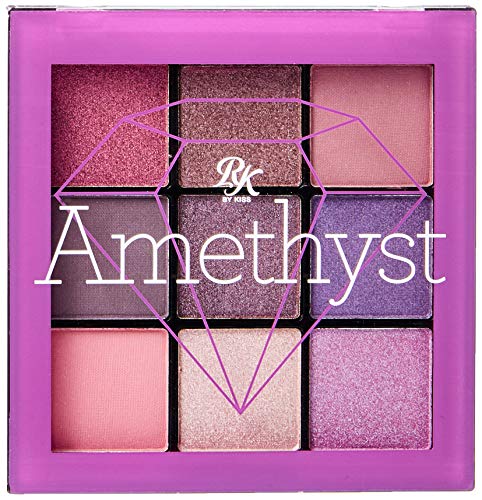 Ruby Kisses Eye Shadow Palette, 9 Shadows (1 PACK, Amethyst) Ruby Kisses
