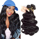 QTHAIR 12A Grade Brazilian Body Wave Human Hair Bundles (24 24 26) Inch Weave Hair Human Bundles Brazilian Virgin Hair For African Americans Women 3 Bundles Total 300g/10.5oz QTHAIR