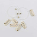 Sassina Accessory for Halo Hair Extension - 2 pcs 39inch Invisible Wire, 6 Clips, 4 Micro Ring Beads #A05#Light Blonde