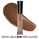 L'Oreal Paris Makeup Infallible 8 Hour Pro Gloss, Dulce De Leche, 0.21 Ounce L'Oreal Paris