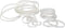 GOODY Ouchless Womens Polyband Elastic Hair Tie - 250 Count, Clear - Fine Hair - Hair Accessories to Style With Ease and Keep Your Hair Secured - Perfect for Fun and Unique Hairstyles - Pain-Free GOODY