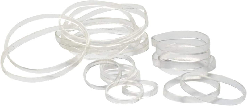 GOODY Ouchless Womens Polyband Elastic Hair Tie - 250 Count, Clear - Fine Hair - Hair Accessories to Style With Ease and Keep Your Hair Secured - Perfect for Fun and Unique Hairstyles - Pain-Free GOODY