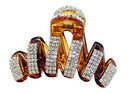 VANVENE Elegant Style Large Fancy Good Quality Rhinestones Claw Clip Jaw Clips For Thick Hair (light brown) VANVENE