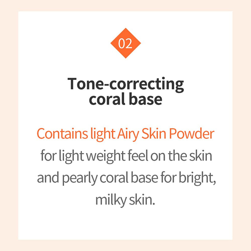ETUDE Face Blur Smoothing SPF 33 PA ++ (21AD) | Multi-Makeup Coral Base with Smoothening Effect and UV Rays Protection for a Bright, Milky Skin | Korean Makeup Etude House