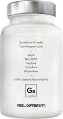 Amen Glutathione-SR+ Advanced Sustained-Release Supplement - 2-Month Supply - Reduced L-Glutathione - Galactomannans Fenugreek Seed - Time-Reduced Matrix - Non-GMO - 60 Capsules Infinity Warehouse
