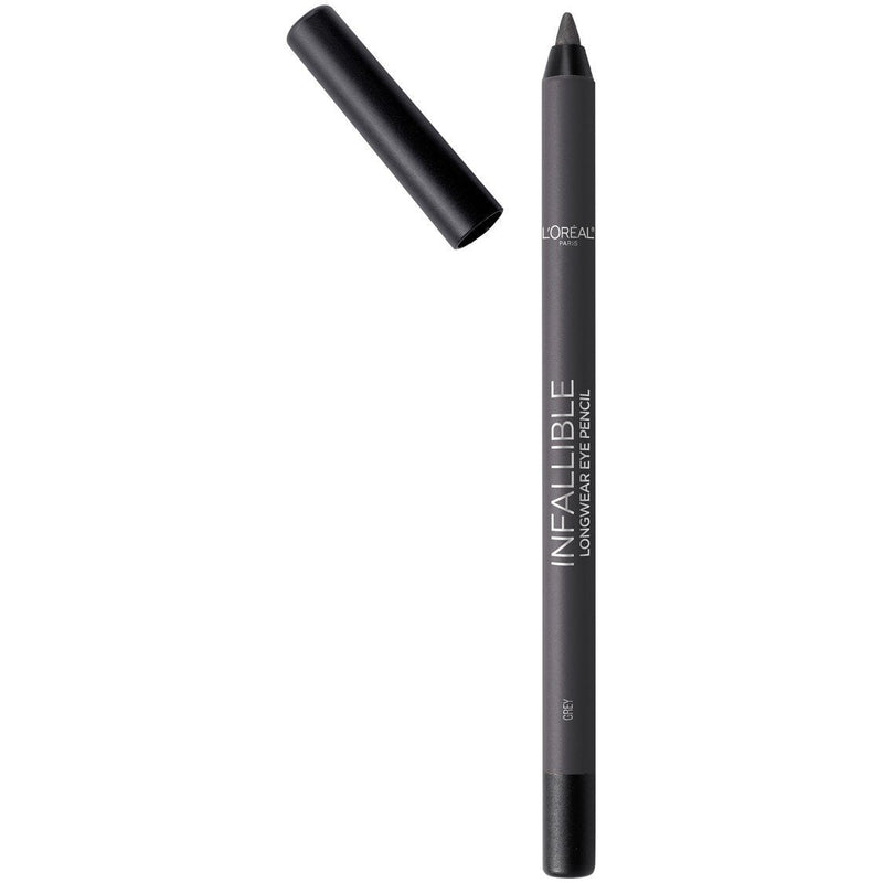 L'Oreal Paris Makeup Infallible Pro-Last Pencil Eyeliner, Waterproof and Smudge-Resistant, Glides on Easily to Create any Look, Grey, 0.042 Oz. L'Oreal Paris