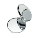 Portable Makeup Compact Double Magnifying Mirror Cosmetic Foldable Pocket Style Mother of Pearl Unique Gerber Daisy Design Crafting Mania LLC.