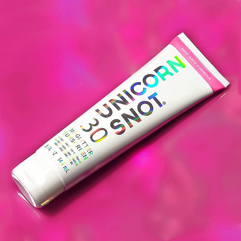 Unicorn Snot Bio Glitter Sunscreen Bundle - Purple & Pink Body Shimmer Waterproof Moisturizing Lotion w/ SPF 30 & Aloe Vera - Beach, Outdoor, Festival, Camping | Space Junk & Love Shack UNICORN SNOT