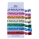 Dance Hair Ties - Girls Dance Hair Accessories- Rainbow Dance Elastics, Gift For Dance Recitals Infinity Collection