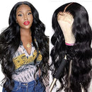 Body Wave Lace Front Wigs Human Hair Pre Plucked with Baby Hair Glueless 4x4 Lace Closure Wigs Human Hair for Black Women Natural Color 150 Density (18inch, Human Hair Wigs) Heng Fan
