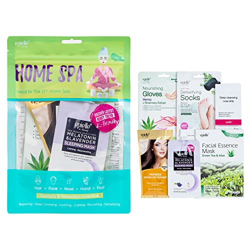 Skincare Beauty Kit | Korean Beauty | 6 Items Included | Gift set for women, Spa Gift for women, Stocking Stuffers (Home Spa Kit) Epielle