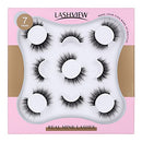 7 Pairs Fake Eyelashes, LASHVIEW False Eyelashes Handmade Lashes,3D Natural Layered Effect,Reusable Natural Look False Eyelashes for Makeup (CG01-7) LASHVIEW