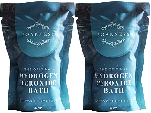 Hydrogen Peroxide Bath Epsom Salt - Dead Sea Salts Clay Eucalyptus Colloidal Oatmeals & Hydrogen Peroxide (2) Pack Soakness