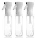 SEERESS Continuous Mist Spray Bottle 10oz/300ml/Clear, Hair Sprayer Water Bottle, Empty Spray Bottle with Ultra Fine Mist for Hair Styling, Plants, Cleaning, Misting & Skin Care, BPA Free, Pack of 3 SEERESS