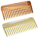 Giorgio G49 & G30 Large 5.75 Inch Hair Detangling Comb, Wide Teeth for Thick Curly Wavy Hair. Long Hair Detangler Comb For Wet and Dry. Handmade, Saw-Cut, Hand Polished, 2 Pack Ivory/Tortoiseshell GIORGIO