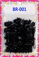 Tara Girls Self Hinge Bow Hair Barrettes 18 Pieces Selection (Pink Mix) Tara