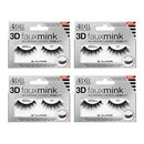 Ardell False Eyelashes 3D Faux Mink 852, 4 pairs Ardell
