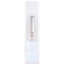 PANA Nail Carbide Volcano Bit - Two Way Rotate use for Both Left and Right Handed - Fast remove Acrylic or Hard Gel - 3/32" Shank - Manicure, Nail Art, Drill Machine (2x Coarse, Silver) PANA