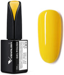 VENALISA 15ml Gel Nail Polish, Lemon Yellow Color Soak Off UV LED Nail Gel Polish Nail Art Starter Manicure Salon DIY at Home, 0.53 OZ V VENALISA Store