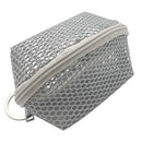 HEYNA Q Mini Beauty Mesh Makeup Sponge bag | Blender Sponge Travel Case | Small Cosmetic Travel Toiletry Bag | Zippered Carrying Pouch with Keychain for Puff Lipstick Storage Organizer Portable HEYNA Q