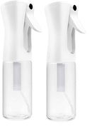 Hair Spray Misting Bottle - Ultra Fine Continuous Mist Sprayer For Hairstyling, Cleaning, Plants & Skin Care - By Beautify Beauties - Clear (Classic Edition) (5 Ounce 2 Pack) BeautifyBeauties