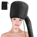 Bonnet Hood Hairdryer Attachment - Upgraded Hair Dryer Bonnet with Chin Strap and Longer Extended Hose More Easy to Enjoy Styling, Curling and Hair Deep Conditioning, Free Carrying Case Hooded Dryer. Sweetums Signatures