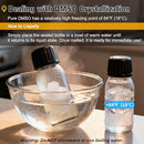 99.99% Pure DMSO Liquid - 2-Pack (2 fl oz Each) High Purity Dimethyl Sulfoxide Solvent - Crystal Clear Glass Bottles with Separate Dropper - Low Odor Infinity Warehouse