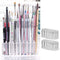 byAlegory (Set of 2) Acrylic Makeup Finger Nail Art Tool Organizer 26 Spaces For Storing Beauty Nail Art Kit Tools - Clear BY ALEGORY