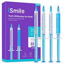 iSmile Teeth Whitening Gel Syringe Refill Pack - (3) 3ml Whitening Gel Syringes, (1) Remineralization Gel Syringe, No Sensitivity, Premium Quality, Use with LED Light and Trays iSmile Whitening