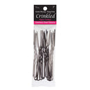 Marilyn Faye's U-Shaped Crinkled Hair Pins (Set of 12) (3 inch, Black) Marilyn Faye's