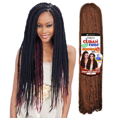 FreeTress Equal Synthetic Hair Braid - CUBAN TWIST 24" (3 PKS, 613) SBME