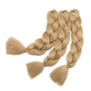 Jumbo Braiding Hair 24 inch Jumbo Braid Hair Extensions Jumbo Box Braids Crochet Hair Long Rainbow Colorful for Women Kids DIY High Temperature Synthetic Fiber Ash Blonde 1 Bundle Benehair