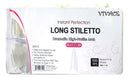 Vivace Clear Long Stiletto 500 Acrylic False Fake Nail Tips With Clear Plastic Case for Nail Salon Nail Shop (Clear L.Stiletto) Vivace