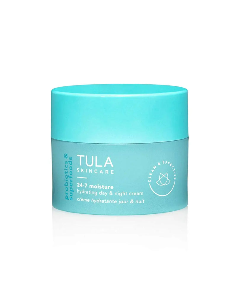 TULA Skin Care 24-7 Moisture Hydrating Day and Night Cream | Moisturizer for Face, Ageless is the New Anti-Aging, Face Cream, Contains Watermelon Fruit and Blueberry Extract | 1.5 oz. TULA
