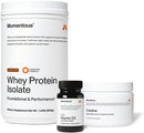 Momentous Arnold's Stack - Creatine Monohydrate Powder, Essential Grass-Fed Whey Protein Powder (Chocolate) & Vitamin D3 (2000 IU) - Daily Fundamentals to Support Muscle Strength & Longevity Infinity Warehouse