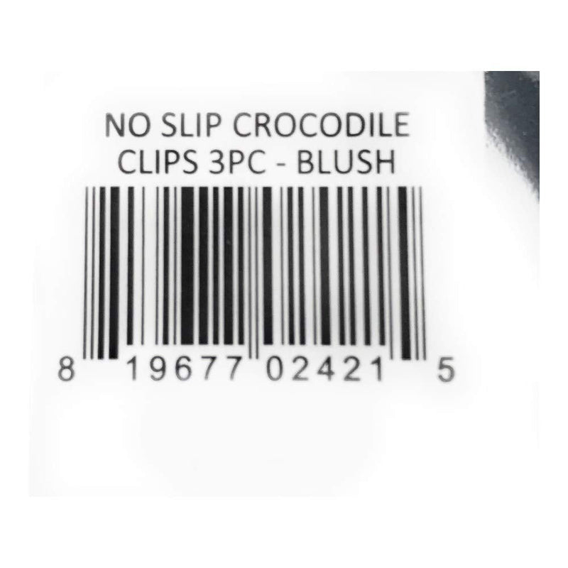 KITSCH Blush No Slip Crocodile Clip 3Pc, 3 EA Kitsch