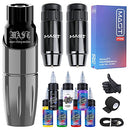 Mast Tour Wireless Tattoo Pen Machine Kit 7 Bottles Tattoo Inks Bundle MAST TATTOO