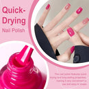 Major Dijit Neon Pink Quick Dry Regular Nail Polish - Nail Art Lacquer, 0.41 Fl Oz Infinity Warehouse