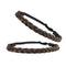 Hairro Synthetic Braided Hair Headbands Slim Three-strand Braid Plaited Hairpiece Elastic Stretch Fake Braid Hair Band for Women and Girls Fashionable Beauty Hair Accessory 9/10 Brown Hairro