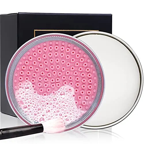 DUcare Makeup Brush Cleanser Solid Soap Sponges & Brushes Easy to Clean Shampoo Removes Shadow Color Cosmetic Colors Beauty Sponges for Daily Use Travel Set DUcare
