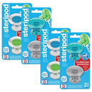 Steripod Clip-On Toothbrush Protector, Multicolor, 8 Count Steripod