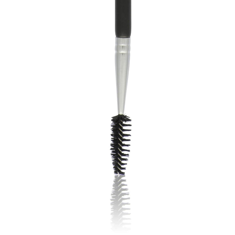 Angled Eyebrow Brush with Spoolie - Beauty Junkees Duo Eye Brow Brush and Comb with Firm Thin Angle for Filler, Tint, Liner, Definer, Shaper, Tamer, Cruelty Free Beauty Junkees