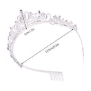 Crystal Tiara Crown for Women,Araluky Silver Tiaras and crowns Headband Princess Elegant Crown with combs for Women Girls,2020 Upgrade … Araluky Store