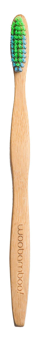 Bamboo Toothbrush - Adult - Soft Bristle - BPA Free Nylon Bristles - Eco-Friendly, Biodegradable, Compostable, Vegan by WooBamboo! Woobamboo