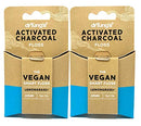 DrTung's Vegan Activated Charcoal Floss, Natural Lemongrass Flavor Dental Floss 6 Pack drTung's