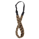 Braided Hair band Plaited Headband Elastic Stretch Wide Plaited Braids Braided Headband Synthetic Hairpiece Chunky Braided Headband Trendy Girls Women (Medium-five strands braided, 9/24) S-noilite Store