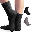 Moisturizing Spa Socks Aloe Infused | 2-Pair | Fuzzy Non Skid Gel Sleeping Socks Pembrook