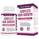 Premium Hair Growth for Women & Men - Hair Growth Vitamins w/ Biotin & Keratin - Prevents Hair Loss & Thinning, Supports Thicker Healthier Hair Growth - Supplement for All Hair Types, 60 Capsules Purely Optimal