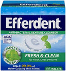 Efferdent Denture Cleanser Tablets | Fresh & Clean | Mint Flavor | 44 Count | Pack of 1 efferdent